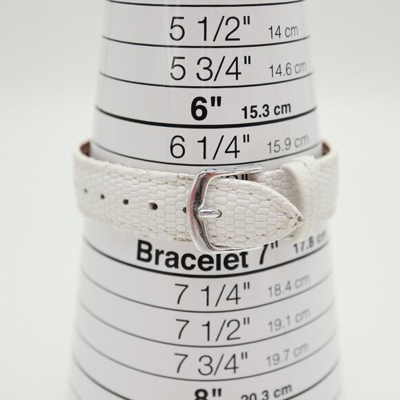 Tommy Bahama Silver Tone Blue Gem Set 35mm MOP Womens Watch Leather New Battery main image 6